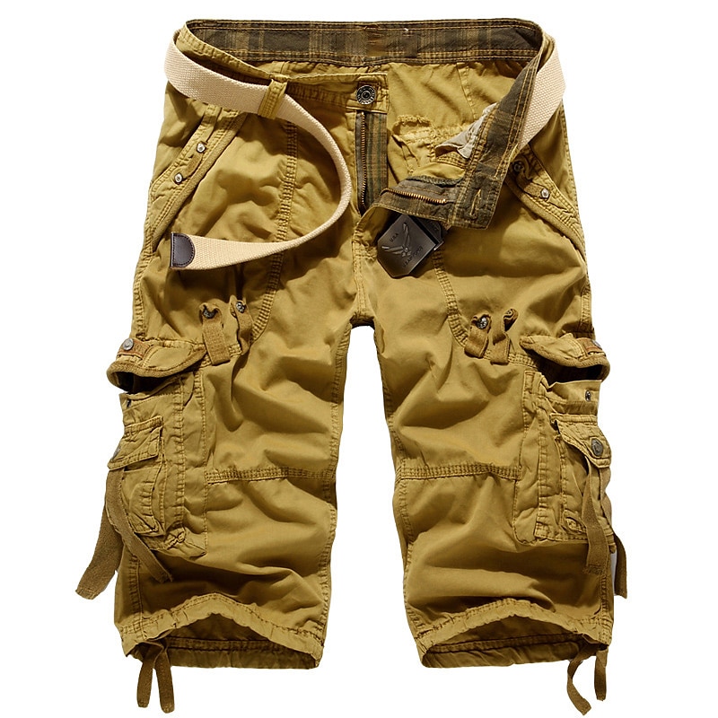 Capri Cargo Shorts with Drawstring, Casual Comfort, Streetwear